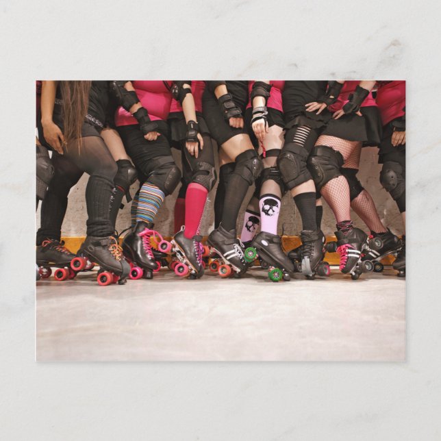 Carte Postale team roller derby (Devant)