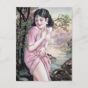 Carte Postale Tease en Stream Oasis par Shanghai China Girl