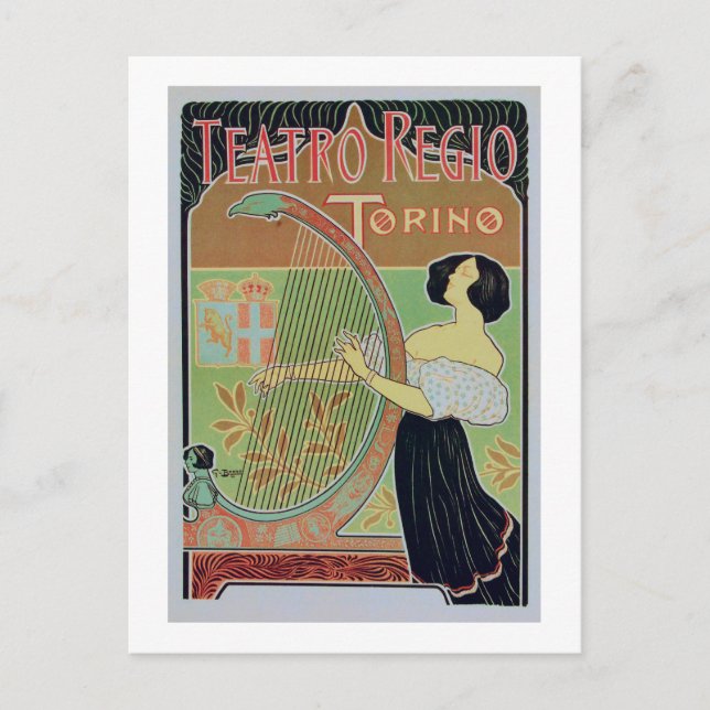 Carte Postale Teatro Regio Torino ( Théâtre Royal ) (Devant)