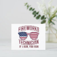 Technicien de feux d'artifice 4 juillet drôle État