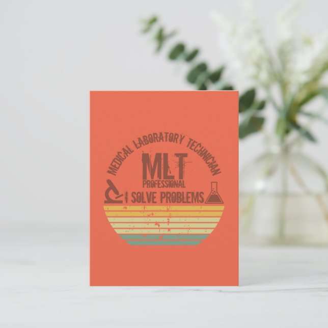 Carte Postale Technicien de laboratoire médical drôle mlt couche (Debout devant)