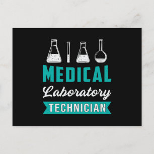 Carte Postale Technicien de laboratoire Médicale Science Lab Tec