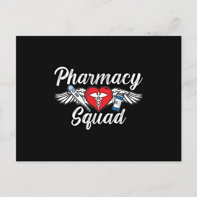 Carte Postale Technicien de l'équipe de pharmacie Pharmacie (Devant)