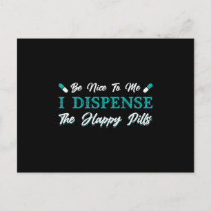 Carte Postale Technicien en pharmacie The Happy Pills Pharmacist