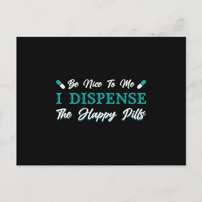 Carte Postale Technicien en pharmacie The Happy Pills Pharmacist (Devant)