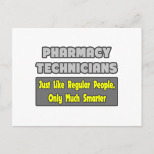 Carte Postale Techniciens en pharmacie .. Plus intelligent