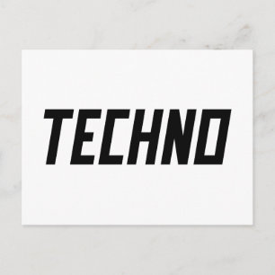 Carte Postale TECHNO Music