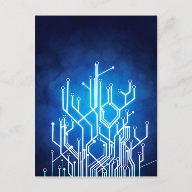 Carte Postale technologie-circuit-circuit-board (Devant)