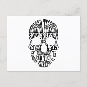 Carte Postale Technologue crânien technique Rad Xray Radiologie 