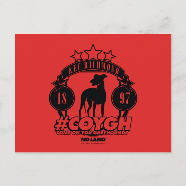 Carte Postale Ted Lasso | AFC Richmond #COYGH (Devant)