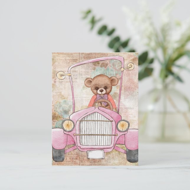 Carte postale Teddy Bear (Debout devant)