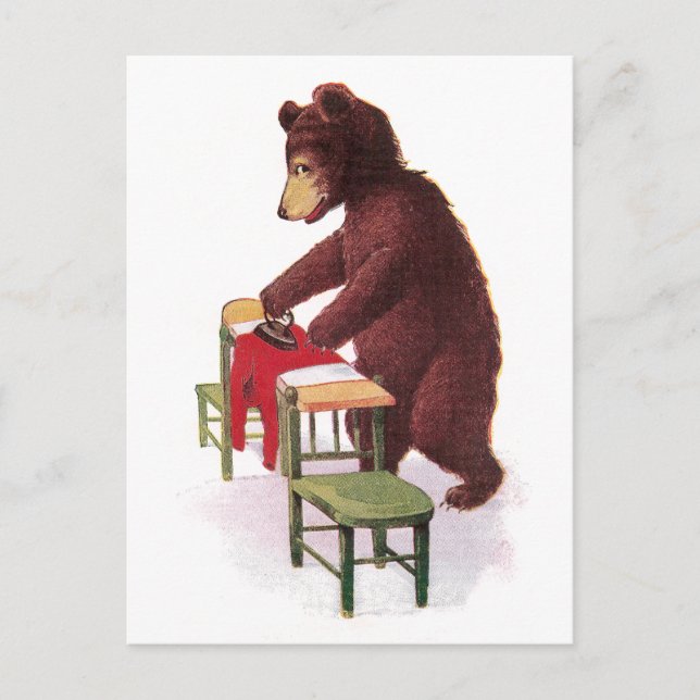 Carte Postale Teddy Bear Fer Cloisons (Devant)