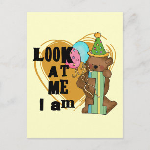 Carte Postale Teddy Bear I'm 1 Anniversaire T-shirts et cadeaux