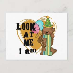 Carte Postale Teddy Bear I'm 1 Anniversaire T-shirts et cadeaux