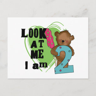 Carte Postale Teddy Bear I'm 2 Anniversaire T-shirts et cadeaux
