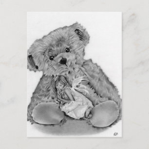 Carte postale Teddy Bear Little Fairy