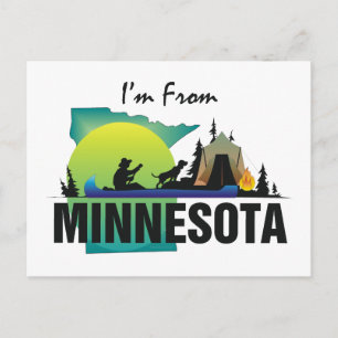 Carte Postale TEE Je viens du Minnesota