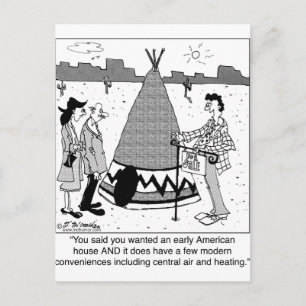 Carte Postale Tee Pee moderne a Central Air & Chauffage