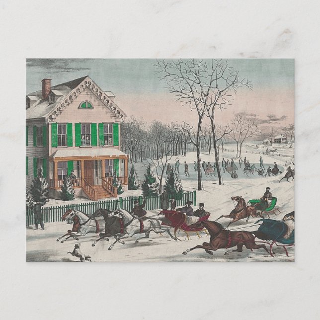 Carte Postale TEE poésie hivernale (Devant)