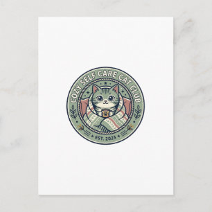 Carte Postale Tee-shirt graphique de chat de soins personnels co