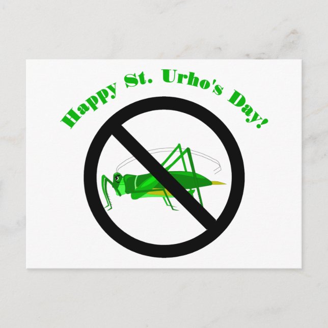 Carte Postale Tee - shirts et cadeaux de St. Urho pour enfants e (Devant)
