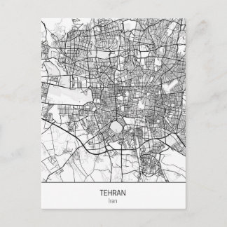 Carte Postale Téhéran minimaliste Iran
