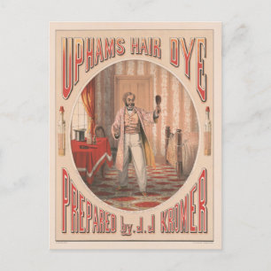 Carte Postale Teinture à cheveux Uphams, vers 1864