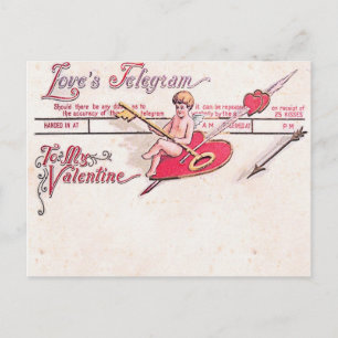 Carte Postale Télégramme d'amour