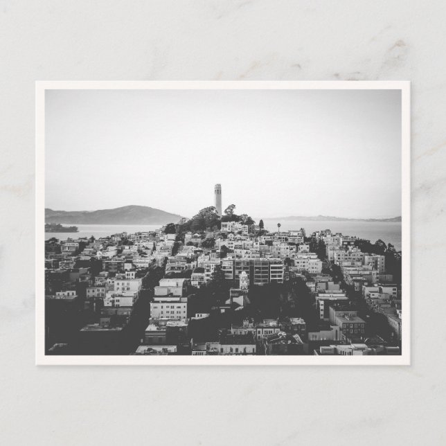 Carte Postale Telegraph Hill San Francisco Coit Tower (Devant)