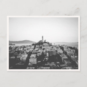 Carte Postale Telegraph Hill San Francisco tour Coit