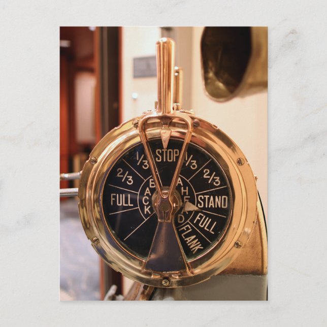 Carte Postale Télégraphe de commande du moteur (Devant)