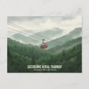 Carte Postale Téléphérique de Gatlinburg Tennessee