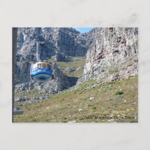 Carte Postale Téléphérique de la montagne de la Table Afrique du