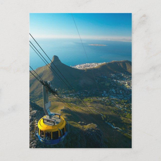 Carte Postale Téléphérique de Table Mountain, Le Cap (Devant)