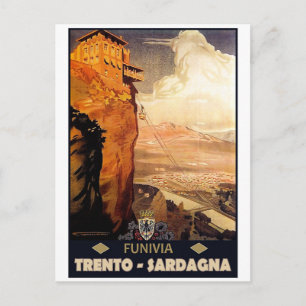 Carte Postale Téléphérique de Trento - Sardagna