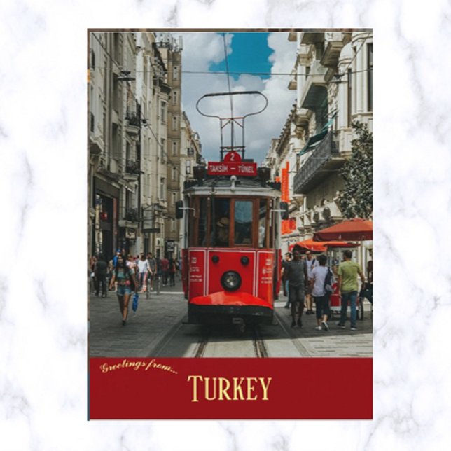 Carte Postale Téléphérique en Carré Taksim à Istanbul Turquie (Créateur téléchargé)