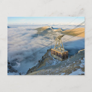 Carte Postale Téléphérique sur le mont Seceda dans les Dolomites
