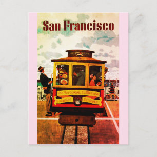 Carte Postale Téléphérique vintage San Francisco California