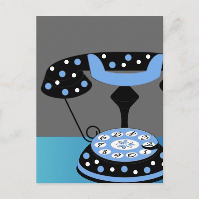 Carte Postale Téléphone à la mode (Devant)