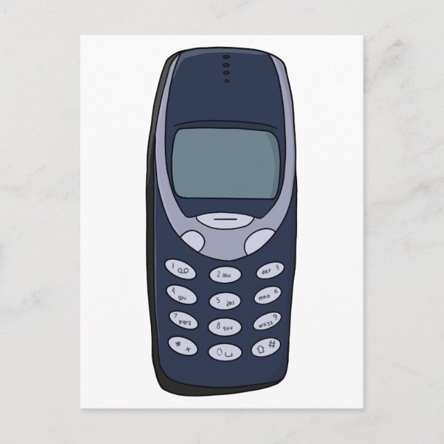 Carte Postale Téléphone cellulaire vintage (Devant)