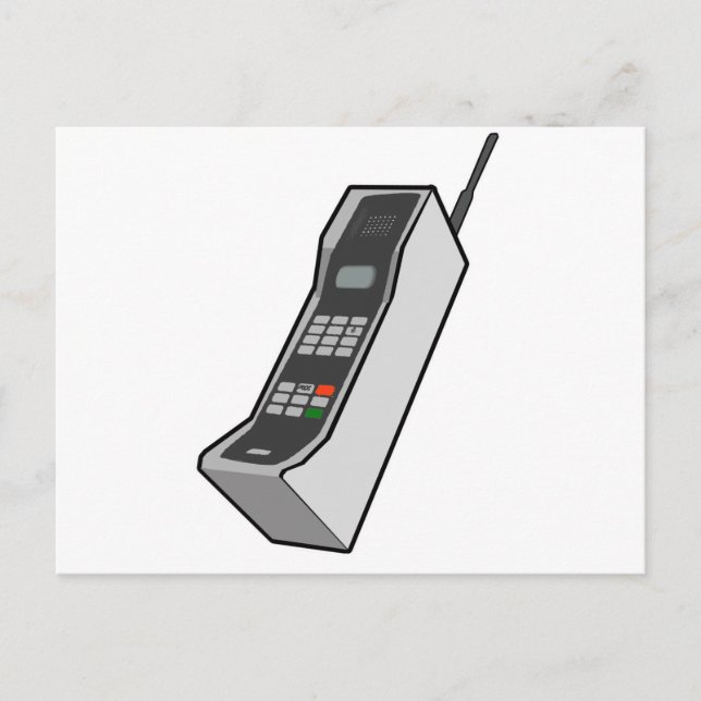 Carte Postale Téléphone portable des années 1980 (Devant)