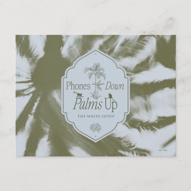 Carte Postale Téléphones Vers Le Bas, Palmiers Vers Le Haut - Le (Devant)