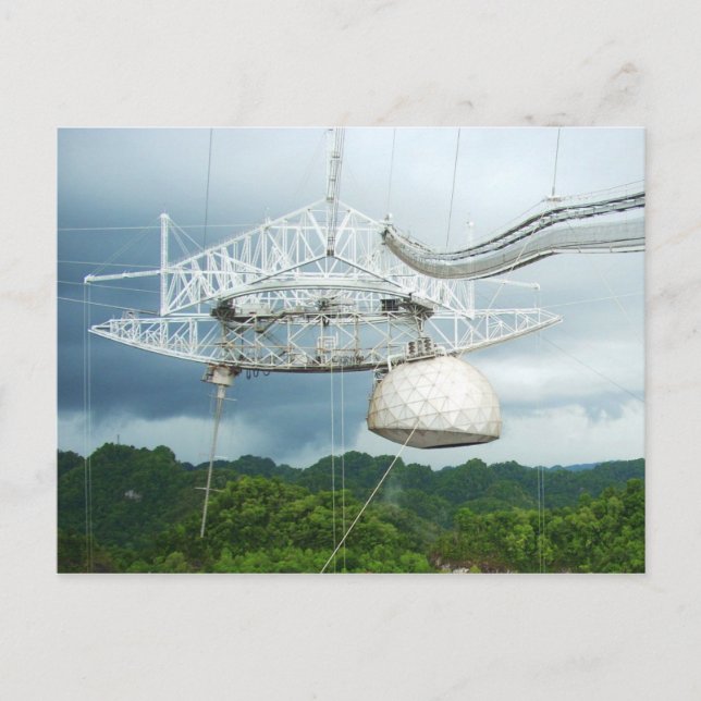 Carte Postale Télescope radio Arecibo, Porto Rico (Devant)