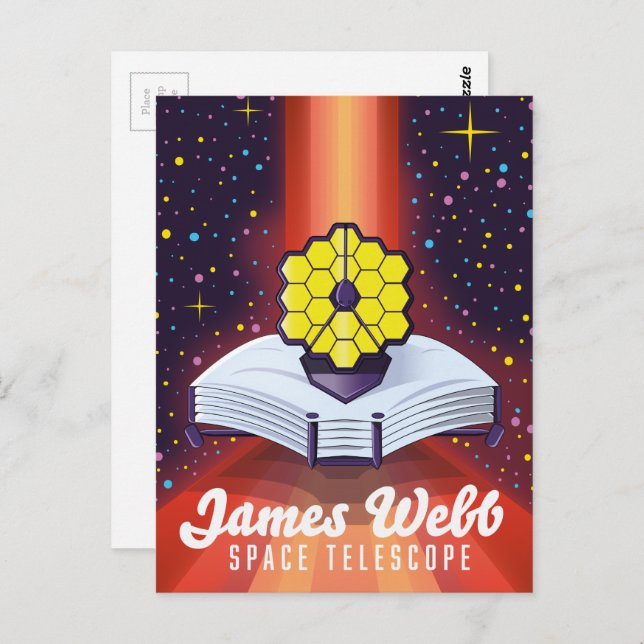 Carte Postale Télescope spatial James Webb (Devant / Derrière)