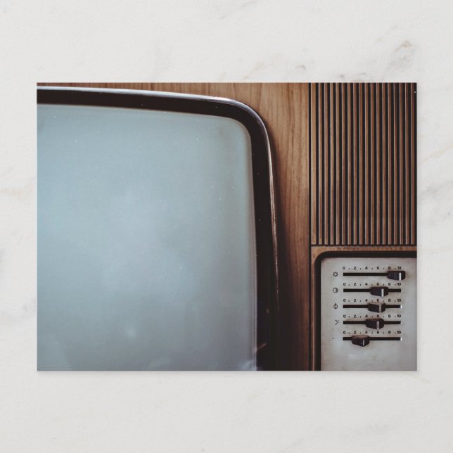 Carte Postale Télévision vintage avec cadrans (Devant)