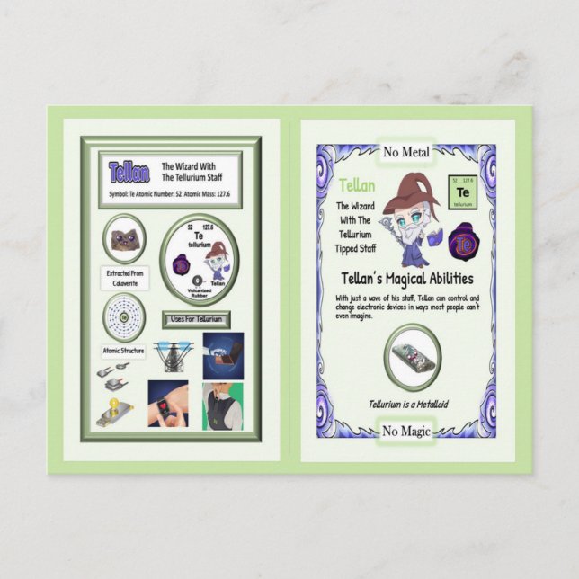Carte Postale Tellan - Tellurium Trading Card (Devant)