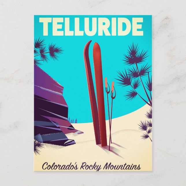 Carte Postale Telluride Ski Montagnes Rocheuses (Devant)