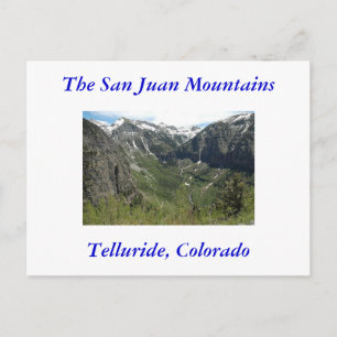 Carte Postale Tellurure, les montagnes du Colorado, San Juan