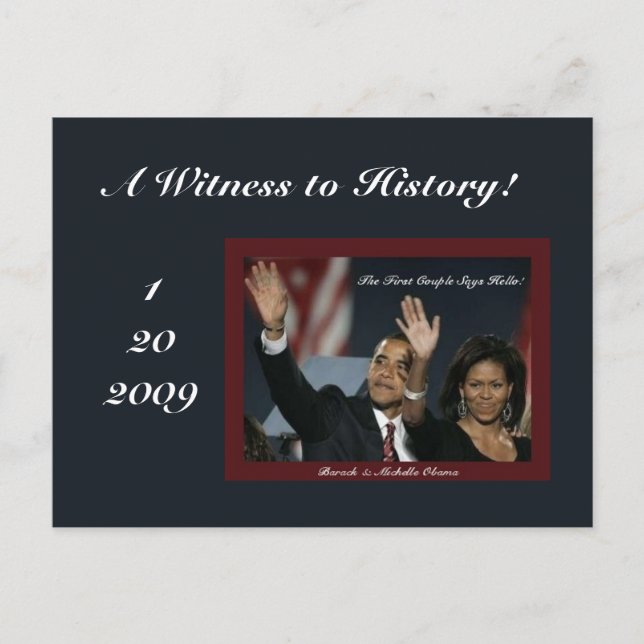 Carte postale Témoin de l'histoire (Devant)