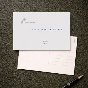 Carte Postale Témoin de mariage civil à la mairie